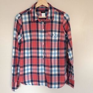 J.Crew Plaid Size Small Shirt Blue Red White